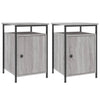 Stella Homewares Bedside Cabinets 2 pcs Grey Sonoma 40x42x60 cm Engineered Wood