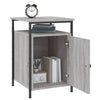 Stella Homewares Bedside Cabinets 2 pcs Grey Sonoma 40x42x60 cm Engineered Wood