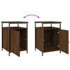 Stella Homewares Bedside Cabinets 2 pcs Brown Oak 40x42x60 cm Engineered Wood