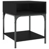 Stella Homewares Bedside Table Black 40x41x50 cm Engineered Wood