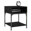 Stella Homewares Bedside Table Black 40x41x50 cm Engineered Wood