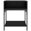Stella Homewares Bedside Table Black 40x41x50 cm Engineered Wood