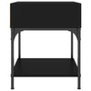 Stella Homewares Bedside Table Black 40x41x50 cm Engineered Wood