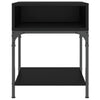Stella Homewares Bedside Tables 2 pcs Black 40x41x50 cm Engineered Wood