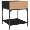 Stella Homewares Bedside Tables 2 pcs Black 40x41x50 cm Engineered Wood