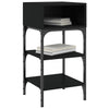Stella Homewares Bedside Tables 2 pcs Black 35x34.5x70 cm Engineered Wood
