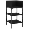 Stella Homewares Bedside Tables 2 pcs Black 35x34.5x70 cm Engineered Wood
