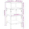 Stella Homewares Bedside Tables 2 pcs Black 35x34.5x70 cm Engineered Wood