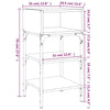 Stella Homewares Bedside Tables 2 pcs Sonoma Oak 35x34.5x70 cm Engineered Wood