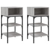Stella Homewares Bedside Tables 2 pcs Grey Sonoma 35x34.5x70 cm Engineered Wood