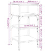 Stella Homewares Bedside Tables 2 pcs Grey Sonoma 35x34.5x70 cm Engineered Wood