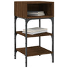 Stella Homewares Bedside Tables 2 pcs Brown Oak 35x34.5x70 cm Engineered Wood