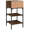 Stella Homewares Bedside Tables 2 pcs Brown Oak 35x34.5x70 cm Engineered Wood