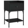 Stella Homewares Bedside Table Black 40.5x31x60 cm Engineered Wood