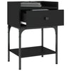 Stella Homewares Bedside Table Black 40.5x31x60 cm Engineered Wood