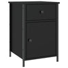Stella Homewares Bedside Cabinet Black 40x42x60 cm Engineered Wood