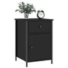 Stella Homewares Bedside Cabinet Black 40x42x60 cm Engineered Wood