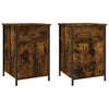 Stella Homewares Bedside Cabinets 2 pcs Smoked Oak 40x42x60 cm Engineered Wood