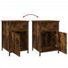 Stella Homewares Bedside Cabinets 2 pcs Smoked Oak 40x42x60 cm Engineered Wood