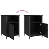 Stella Homewares Bedside Cabinets 2 pcs Black 40x42x60 cm Engineered Wood