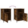 Stella Homewares Bedside Cabinets 2 pcs Smoked Oak 40x42x60 cm Engineered Wood