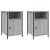 Stella Homewares Bedside Cabinets 2 pcs Grey Sonoma 40x42x60 cm Engineered Wood