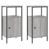 Stella Homewares Bedside Cabinets 2 pcs Grey Sonoma 41x31x80 cm Engineered Wood
