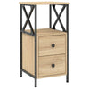 Stella Homewares Bedside Cabinets 2 pcs Sonoma Oak 34x35.5x70 cm Engineered Wood