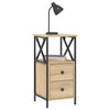 Stella Homewares Bedside Cabinets 2 pcs Sonoma Oak 34x35.5x70 cm Engineered Wood