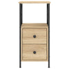 Stella Homewares Bedside Cabinets 2 pcs Sonoma Oak 34x35.5x70 cm Engineered Wood