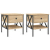 Stella Homewares Bedside Tables 2 pcs Sonoma Oak 40x42x45 cm Engineered Wood