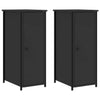 Stella Homewares Bedside Cabinets 2 pcs Black 32x42x80 cm Engineered Wood