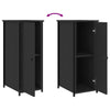 Stella Homewares Bedside Cabinets 2 pcs Black 32x42x80 cm Engineered Wood