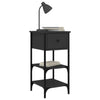 Stella Homewares Bedside Cabinets 2 pcs Black 34x36x70 cm Engineered Wood
