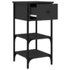 Stella Homewares Bedside Cabinets 2 pcs Black 34x36x70 cm Engineered Wood