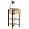 Stella Homewares Bedside Cabinets 2 pcs Sonoma Oak 34x36x70 cm Engineered Wood