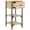 Stella Homewares Bedside Cabinets 2 pcs Sonoma Oak 34x36x70 cm Engineered Wood