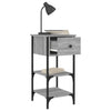 Stella Homewares Bedside Cabinets 2 pcs Grey Sonoma 34x36x70 cm Engineered Wood