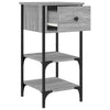 Stella Homewares Bedside Cabinets 2 pcs Grey Sonoma 34x36x70 cm Engineered Wood