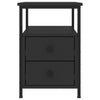 Stella Homewares Bedside Cabinets 2 pcs Black 34x35.5x50 cm Engineered Wood
