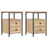 Stella Homewares Bedside Cabinets 2 pcs Sonoma Oak 34x35.5x50 cm Engineered Wood