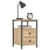 Stella Homewares Bedside Cabinets 2 pcs Sonoma Oak 34x35.5x50 cm Engineered Wood