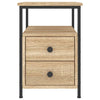 Stella Homewares Bedside Cabinets 2 pcs Sonoma Oak 34x35.5x50 cm Engineered Wood