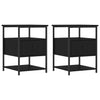 Stella Homewares Bedside Cabinets 2 pcs Black 40x42x56 cm Engineered Wood