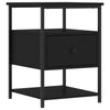 Stella Homewares Bedside Cabinets 2 pcs Black 40x42x56 cm Engineered Wood