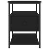Stella Homewares Bedside Cabinets 2 pcs Black 40x42x56 cm Engineered Wood