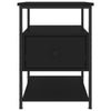 Stella Homewares Bedside Cabinets 2 pcs Black 40x42x56 cm Engineered Wood