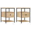 Stella Homewares Bedside Cabinets 2 pcs Sonoma Oak 40x42x56 cm Engineered Wood