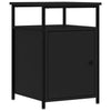 Stella Homewares Bedside Cabinets 2 pcs Black 40x42x60 cm Engineered Wood