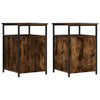 Stella Homewares Bedside Cabinets 2 pcs Smoked Oak 40x42x60 cm Engineered Wood